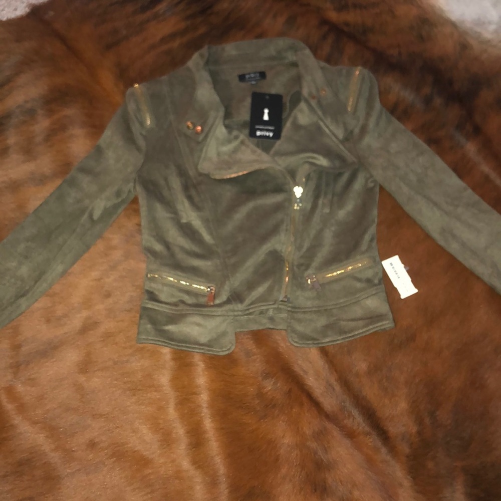 Army green zip jacket